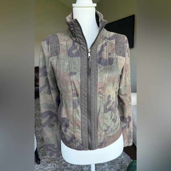 Marrakech Jackets & Blazers - Marrakech XS Camouflage Women's Moto Style Jacket